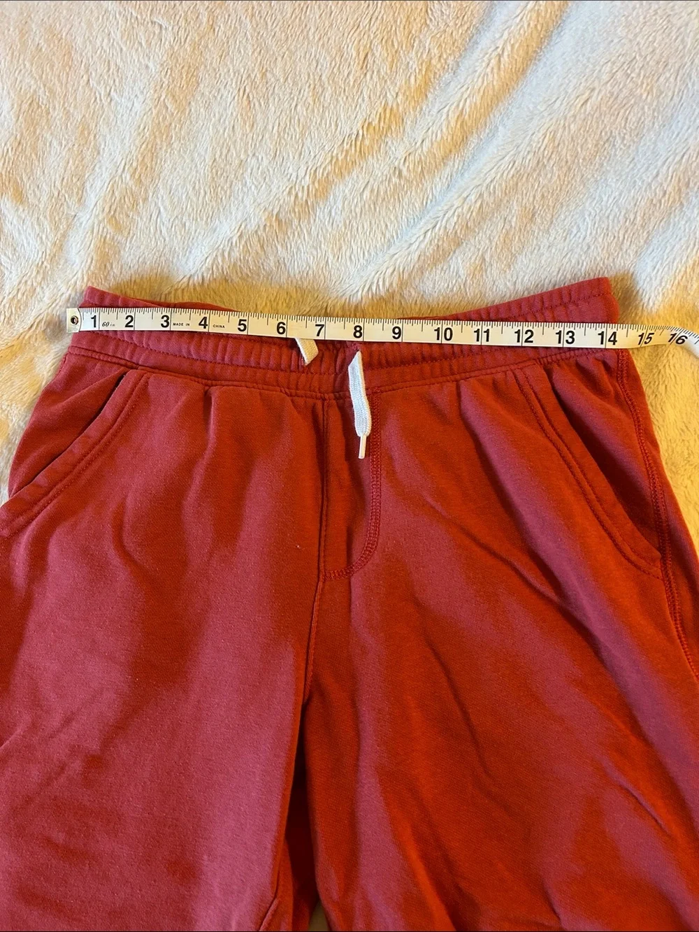 Old Navy Red Pull-On Kids Shorts with White Drawstring